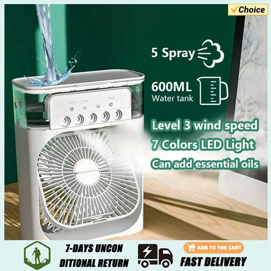 Climatiseur portable USB Mini climatiseur Refroidisseur d'air Ventilateur de refroidissement de l'eau Ventilateur de refroidissement de l'air Refroidisseur d'air pour le bureau à domicile